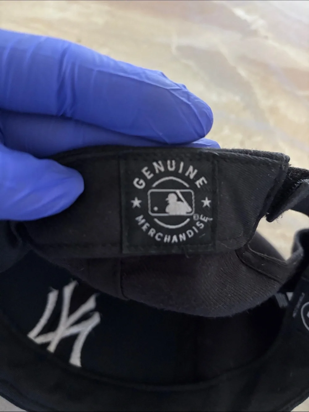 47 Brand Black Baseball MLB Cap with White NY Logo / One Size